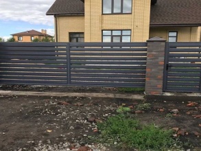 Забор жалюзи 72 метра фото в Решетниково